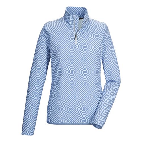 KILLTEC Powerstretchshirt mit Stehkragen Langarmshirt Damen
