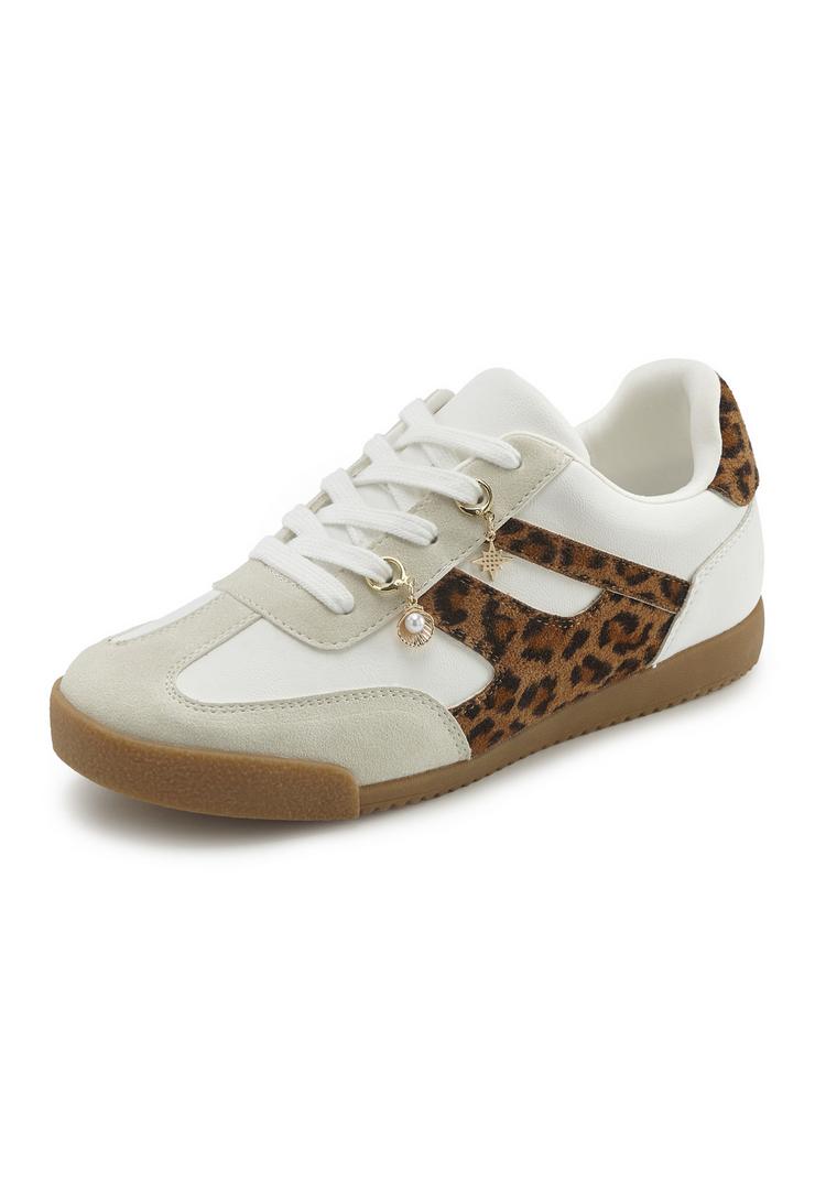 Lascana Lascana Sneaker Sneaker Damen - wei&szlig;/leo - 1 | SportScheck