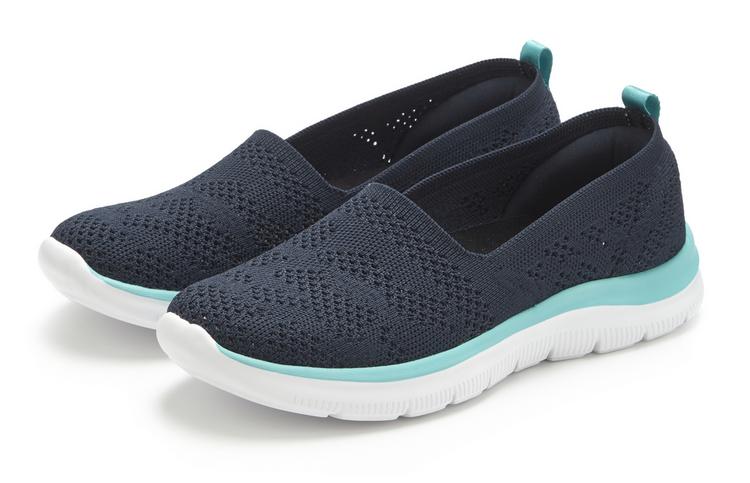 Lascana Lascana Slipper Slipper Damen - navy/t&uuml;rkis - 0 | SportScheck