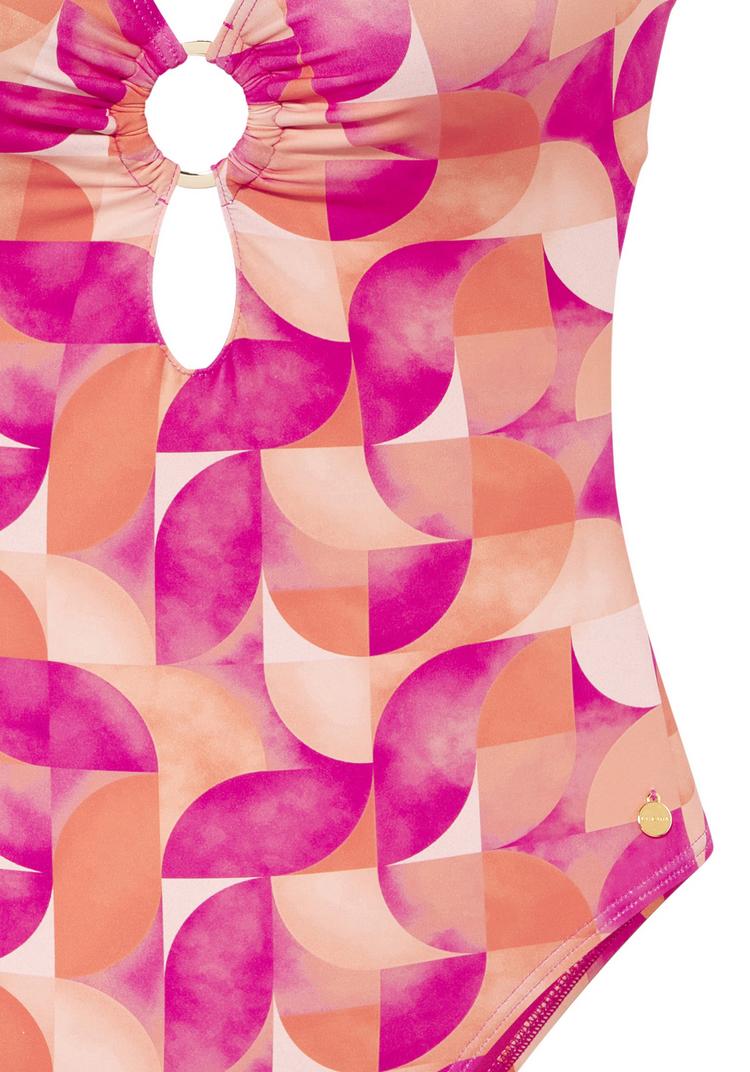 Lascana Lascana Badeanzug Badeanzug Damen - beere-pfirsich - 1 | SportScheck