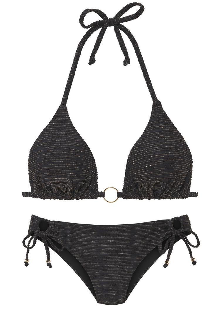 Lascana Lascana Triangel-Bikini Bikini Set Damen - schwarz - 0 | SportScheck