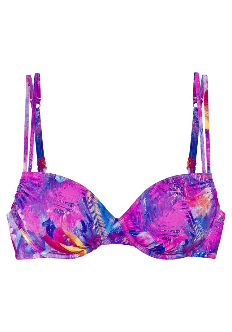 VENICE BEACH VENICE BEACH B&uuml;gel-Bikini-Top Bikini Oberteil Damen - lila print - 0 | SportScheck