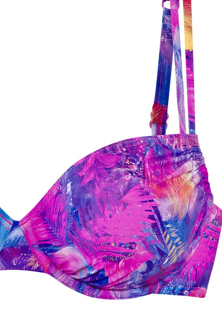 VENICE BEACH VENICE BEACH B&uuml;gel-Bikini-Top Bikini Oberteil Damen - lila print - 1 | SportScheck