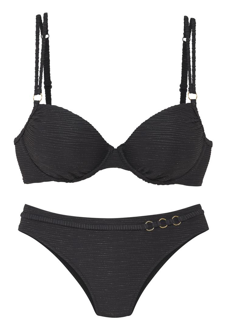 Lascana Lascana B&uuml;gel-Bikini Bikini Set Damen - schwarz - 0 | SportScheck