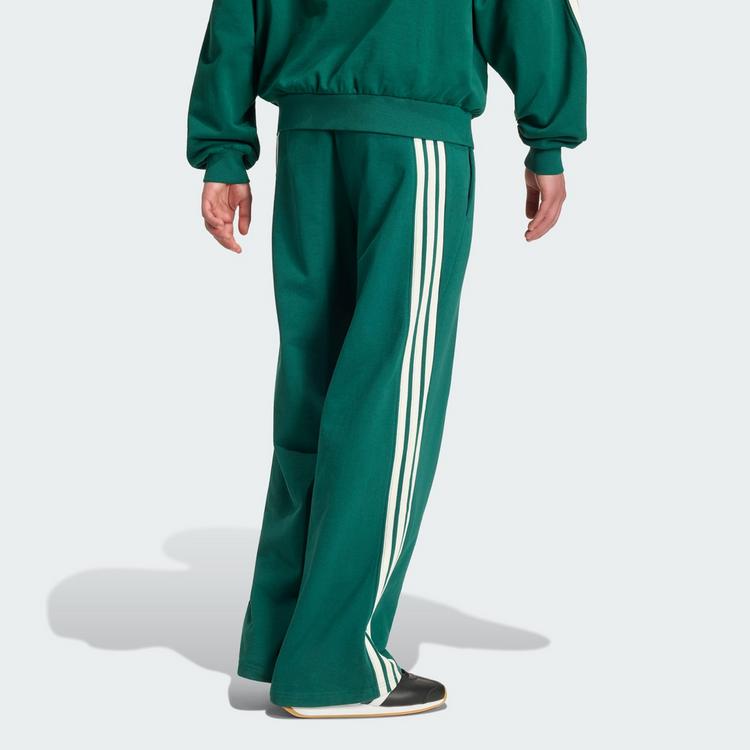 adidas adidas adidas KIT 3-Streifen Hose, weit Stoffhose Herren - Collegiate Green / Off White - 1 | SportScheck