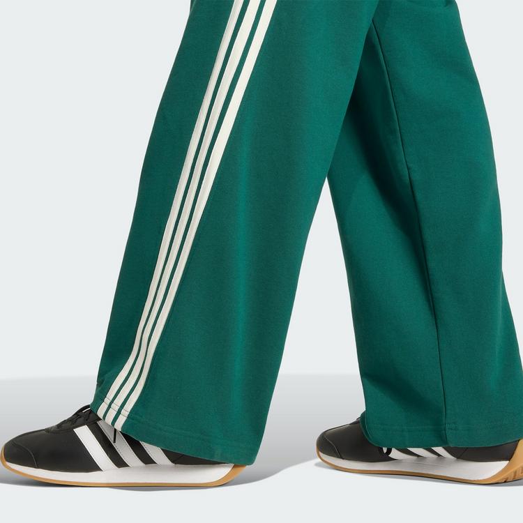 adidas adidas adidas KIT 3-Streifen Hose, weit Stoffhose Herren - Collegiate Green / Off White - 0 | SportScheck