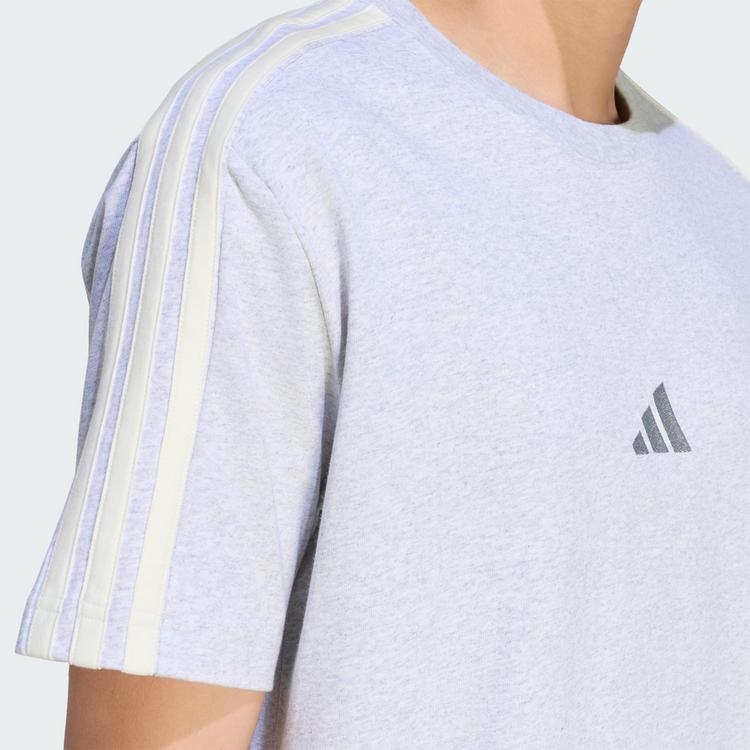 adidas adidas ADIDAS KIT 3-STREIFEN T-SHIRT, REGUL&Auml;R T-Shirt Herren - Light Grey Heather / Off White - 0 | SportScheck