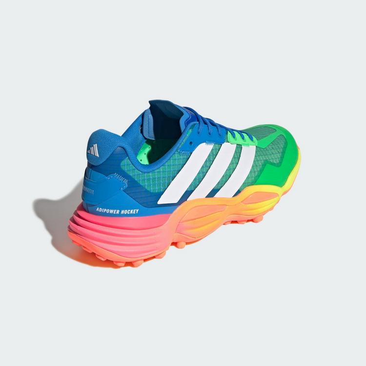 adidas adidas adipower Hockey 4 Schuh Sneaker - Lucid Ray Blue / Cloud White / Screaming Green - 4 | SportScheck