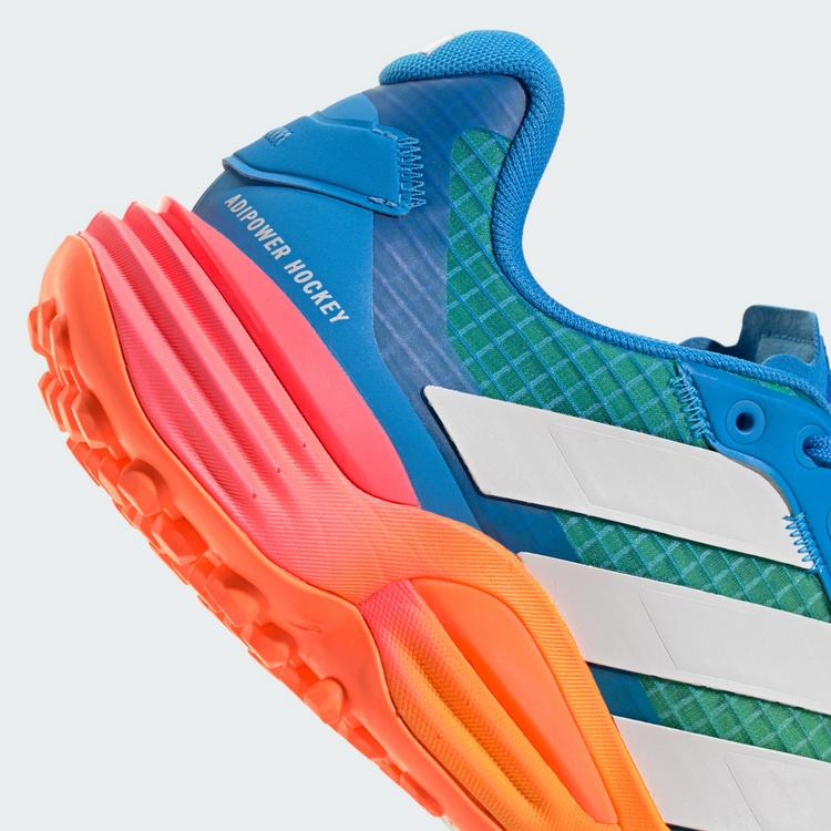 adidas adidas adipower Hockey 4 Schuh Sneaker - Lucid Ray Blue / Cloud White / Screaming Green - 7 | SportScheck