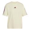 adidas Essentials 3-Streifen Boyfriend T-Shirt T-Shirt Damen - Ivory / Maroon