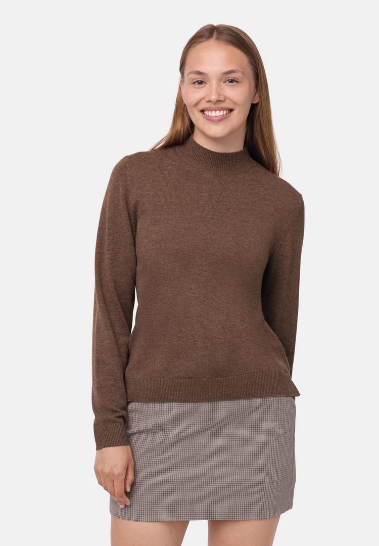 DANISH ENDURANCE DANISH ENDURANCE Heritage Merino Cashmere Rundhalspullover Damen - brown - 0 | SportScheck