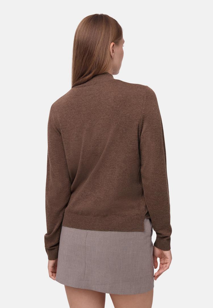 DANISH ENDURANCE DANISH ENDURANCE Heritage Merino Cashmere Rundhalspullover Damen - brown - 1 | SportScheck
