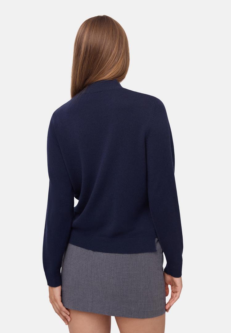 DANISH ENDURANCE DANISH ENDURANCE Heritage Merino Cashmere Rundhalspullover Damen - navy - 1 | SportScheck