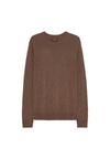DANISH ENDURANCE Heritage Merino Cashmere Rundhalspullover Herren - brown