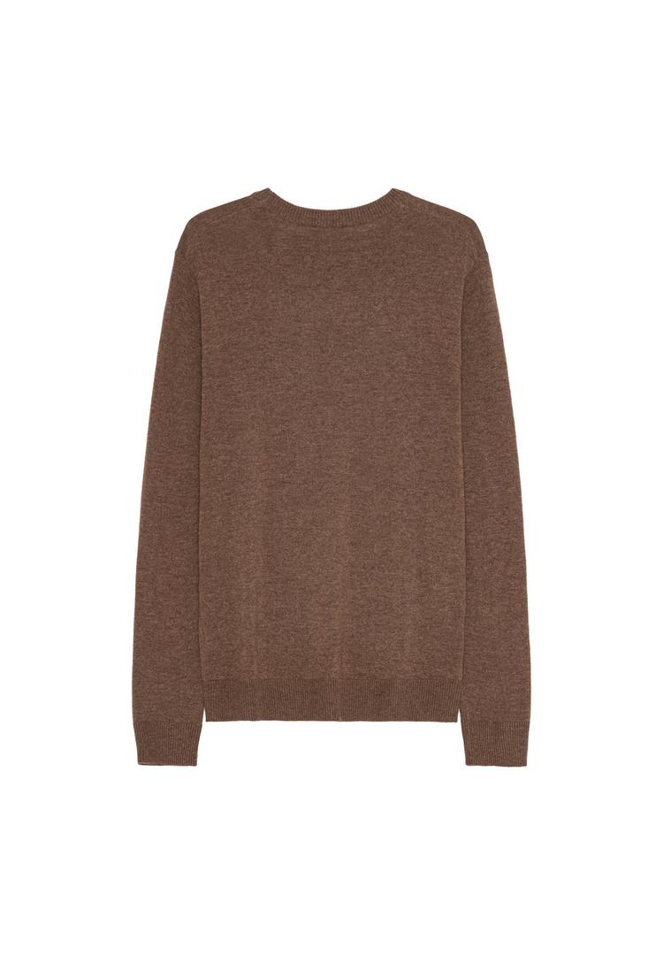 DANISH ENDURANCE DANISH ENDURANCE Heritage Merino Cashmere Rundhalspullover Herren - brown - 0 | SportScheck