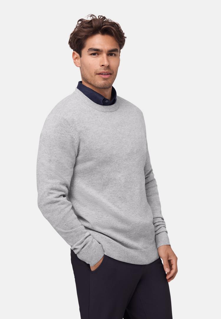DANISH ENDURANCE DANISH ENDURANCE Heritage Merino Cashmere Rundhalspullover Herren - hellgrau - 0 | SportScheck