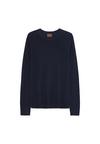 DANISH ENDURANCE Heritage Merino Cashmere Rundhalspullover Herren - navy