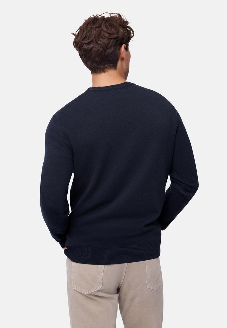 DANISH ENDURANCE DANISH ENDURANCE Heritage Merino Cashmere Rundhalspullover Herren - navy - 1 | SportScheck