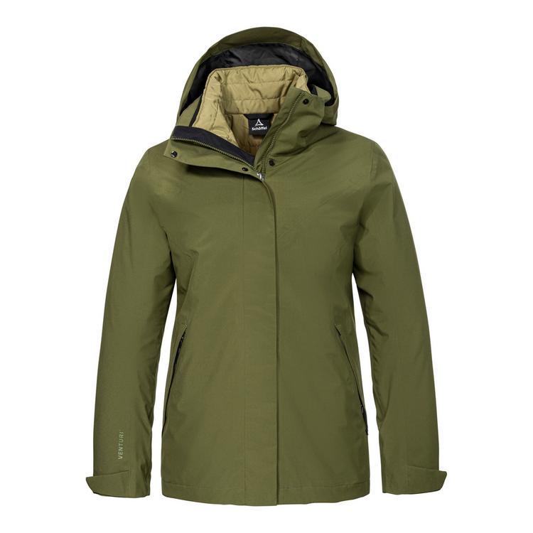 Sch&ouml;ffel Sch&ouml;ffel 3in1 Jacket Style Tamina WMS Outdoorjacke Damen - 6875 - gr&uuml;n - 0 | SportScheck
