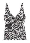 Lascana B&uuml;gel-Tankini-Top Bikini Oberteil Damen - creme-schwarz
