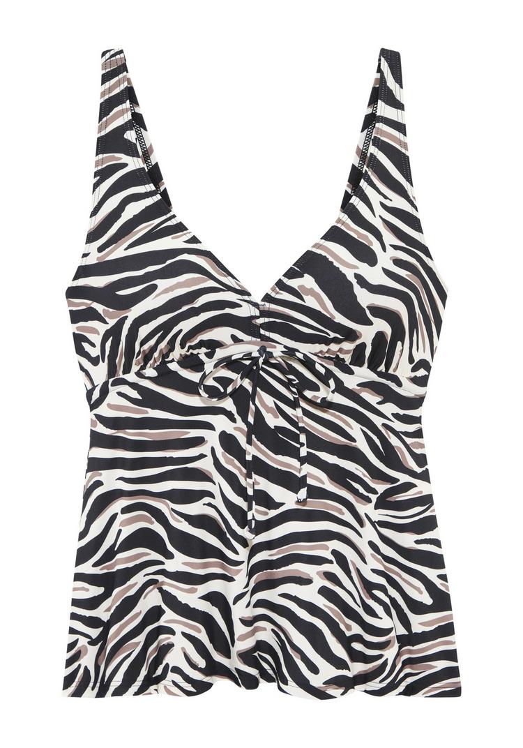 Lascana Lascana B&uuml;gel-Tankini-Top Bikini Oberteil Damen - creme-schwarz - 0 | SportScheck
