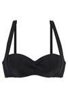 Lascana Bandeau-Bikini-Top Bikini Oberteil Damen - schwarz