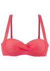 Lascana Bandeau-Bikini-Top Bikini Oberteil Damen - koralle