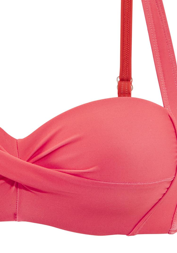 Lascana Lascana Bandeau-Bikini-Top Bikini Oberteil Damen - koralle - 0 | SportScheck