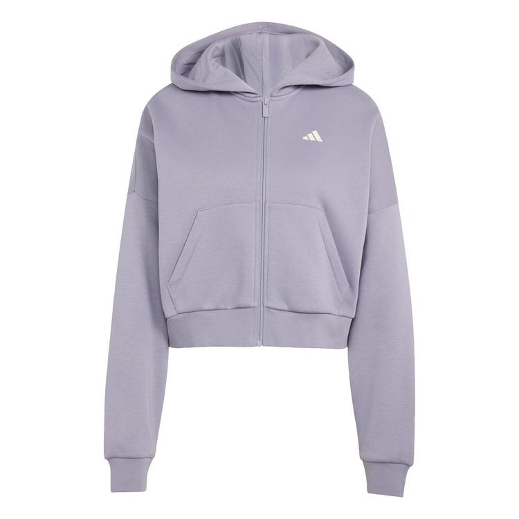 adidas adidas 3-STREIFEN STUDIO TRACK TOP, KAPUZE Trainingsjacke Damen - Slate - 0 | SportScheck