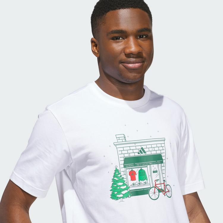 adidas adidas Holiday Shop Grafik T-Shirt T-Shirt Herren - White - 0 | SportScheck