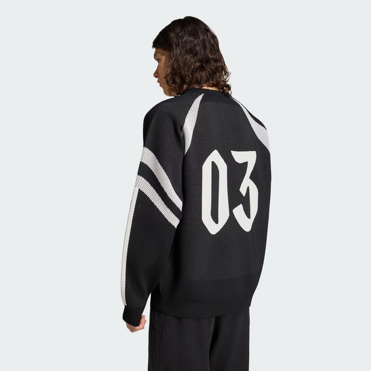 adidas adidas HOUSE OF TIRO SWEATSHIRT, GEWIRKTES Sweatshirt Herren - Black / White - 1 | SportScheck