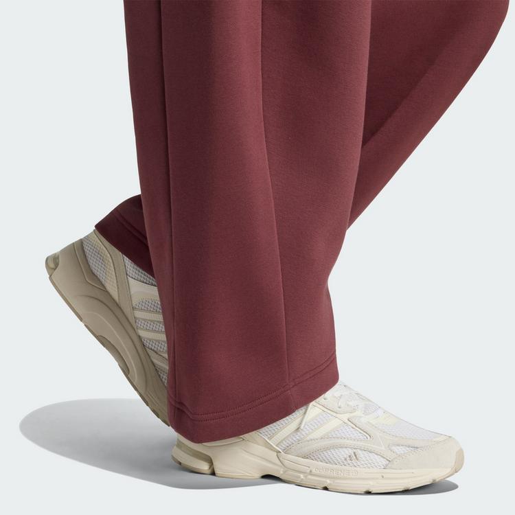 adidas adidas 3 STREIFEN STUDIO FLEECE BARREL-HOSE Stoffhose Damen - Aurora Ruby - 1 | SportScheck