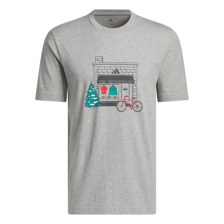 adidas adidas Holiday Shop Grafik T-Shirt T-Shirt Herren - Medium Grey Heather - 0 | SportScheck