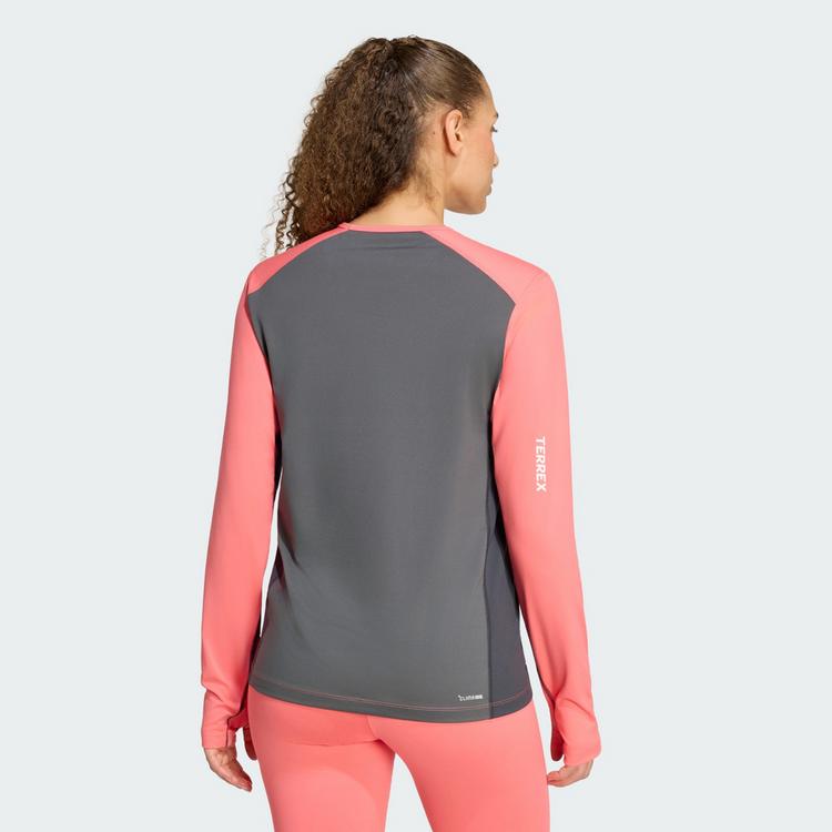 adidas adidas TERREX MULTI BASELAYER Shirt, SYNTHETIK T-Shirt Damen - Pure Turbo / Grey Six - 1 | SportScheck