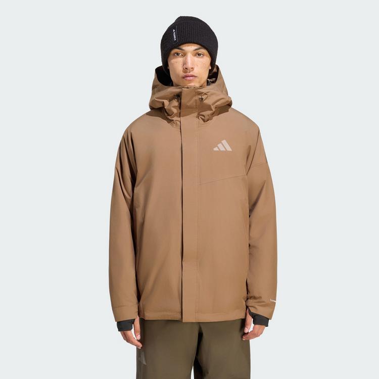 adidas adidas Terrex Multi CLIMAPROOF Outdoorjacke Herren - Brown Oxide - 0 | SportScheck