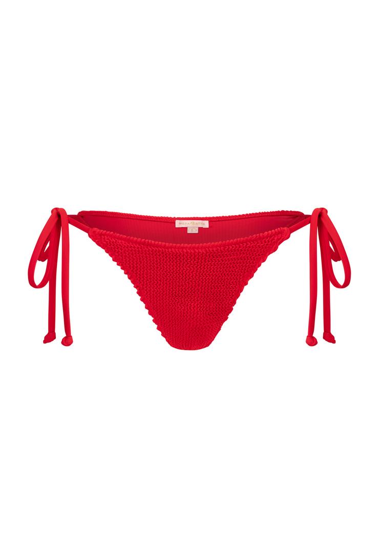 Moda Minx Moda Minx Scrunch Tie Side Bikini Bottom Bikini Hose Damen - Red - 0 | SportScheck