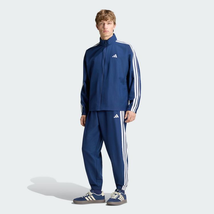 adidas adidas 3-STREIFEN WOVEN TRAININGSANZUG Trainingsanzug Herren - Team Navy Blue 2 / White - 0 | SportScheck