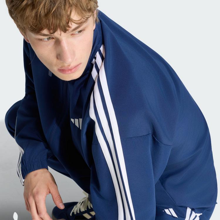 adidas adidas 3-STREIFEN WOVEN TRAININGSANZUG Trainingsanzug Herren - Team Navy Blue 2 / White - 0 | SportScheck