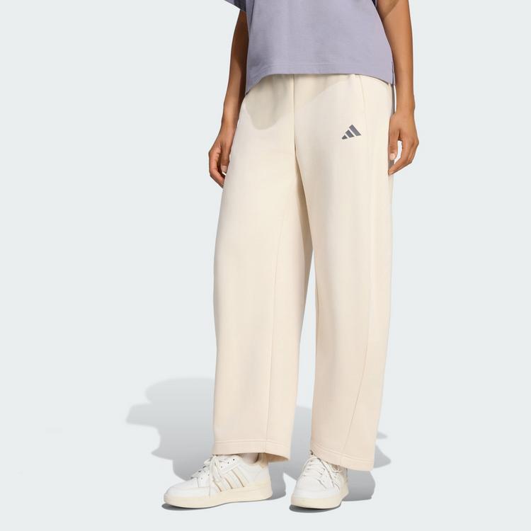adidas adidas 3 STREIFEN STUDIO FLEECE BARREL-HOSE Stoffhose Damen - Slate - 0 | SportScheck