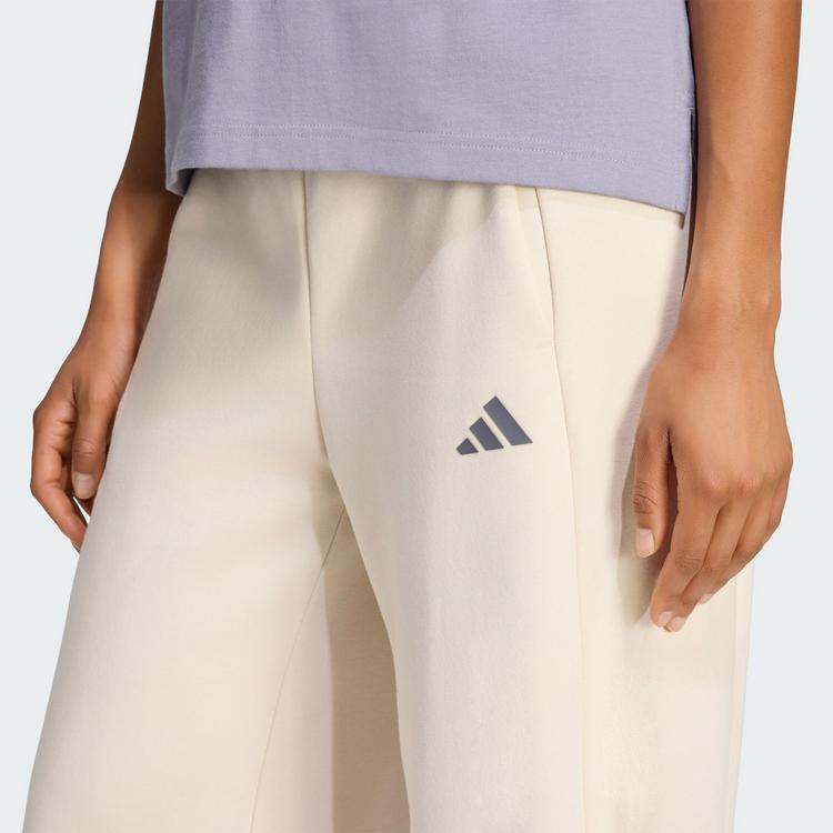 adidas adidas 3 STREIFEN STUDIO FLEECE BARREL-HOSE Stoffhose Damen - Slate - 0 | SportScheck