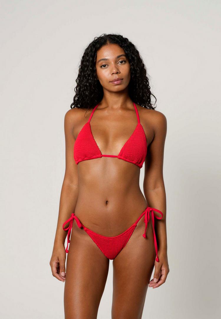 Moda Minx Moda Minx Scrunch Tie Side Bikini Bottom Bikini Hose Damen - Red - 1 | SportScheck