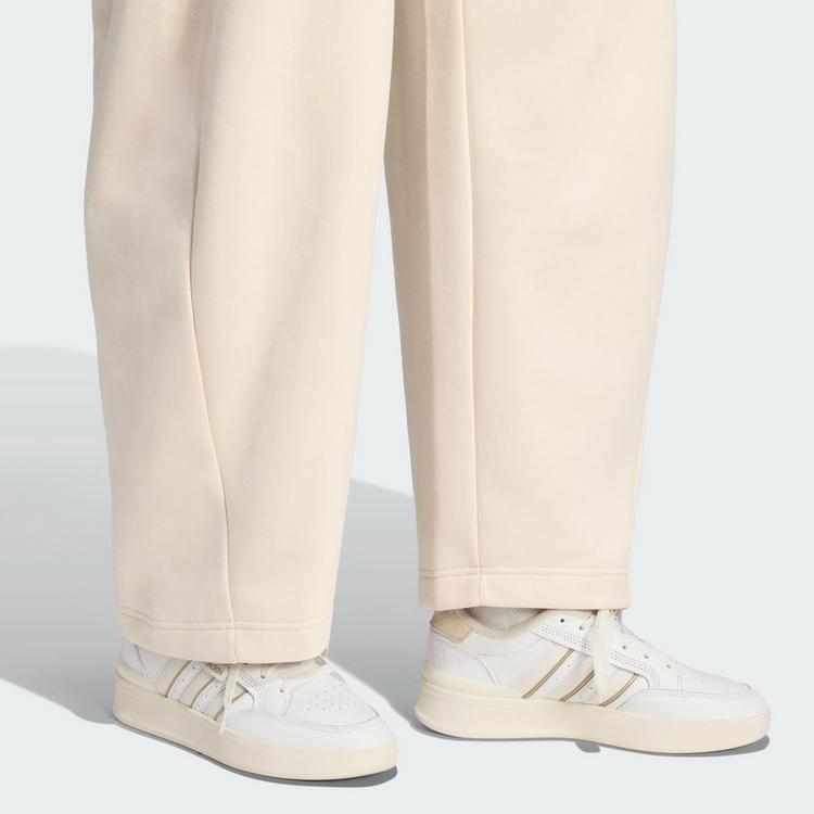 adidas adidas 3 STREIFEN STUDIO FLEECE BARREL-HOSE Stoffhose Damen - Slate - 1 | SportScheck
