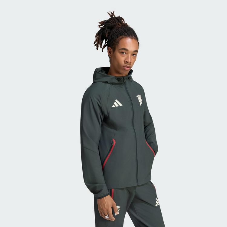 adidas adidas Machchester United Tiro Travel Windbreaker Herren - Jungle Ink - 0 | SportScheck