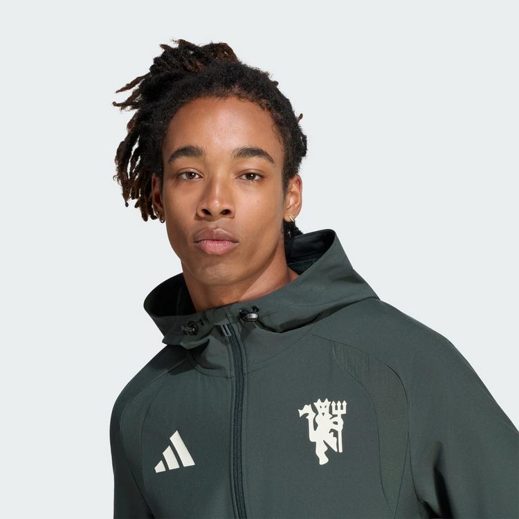 adidas adidas Machchester United Tiro Travel Windbreaker Herren - Jungle Ink - 0 | SportScheck