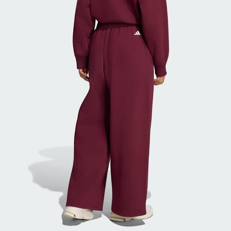 adidas adidas Adidas 3-Streifen Hose Stoffhose Damen - Maroon / Off White - 1 | SportScheck