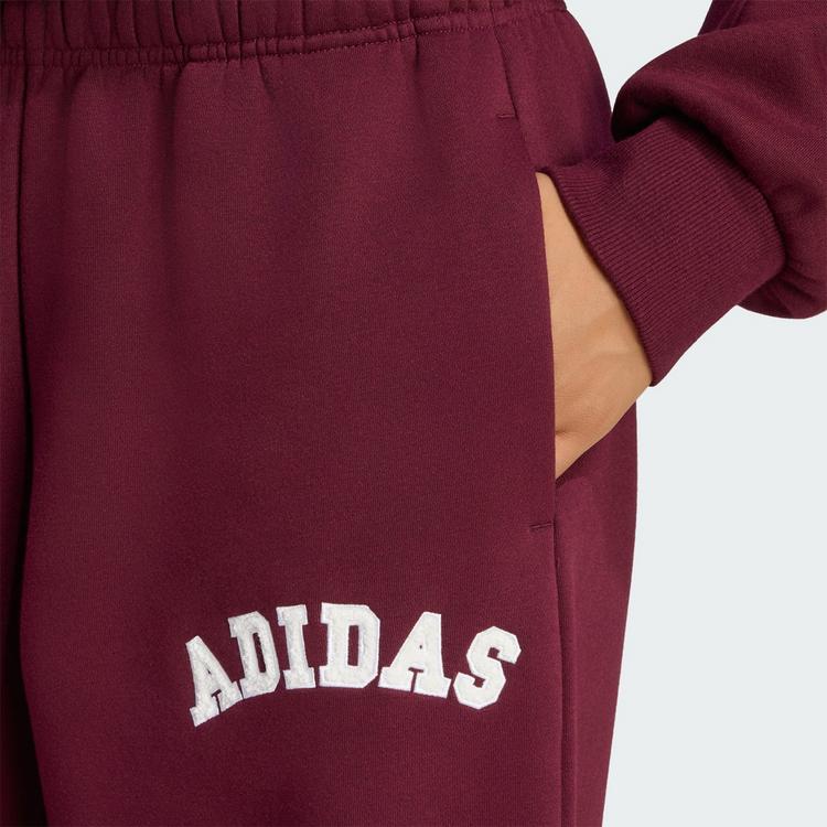 adidas adidas Adidas 3-Streifen Hose Stoffhose Damen - Maroon / Off White - 0 | SportScheck