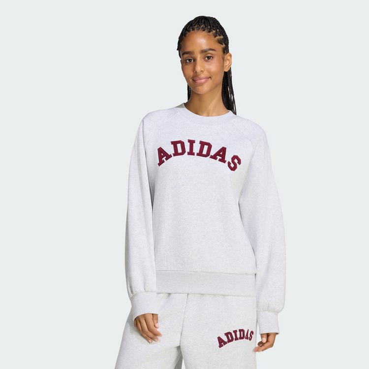 adidas adidas adidas 3-Streifen Sweatshirt, Sweatshirt Damen - Maroon / Off White - 0 | SportScheck