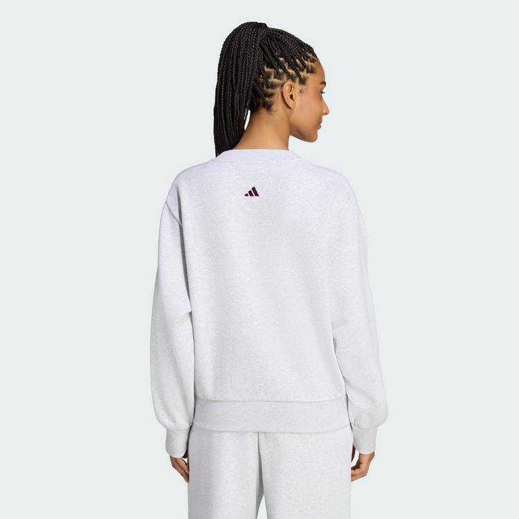 adidas adidas adidas 3-Streifen Sweatshirt, Sweatshirt Damen - Maroon / Off White - 1 | SportScheck