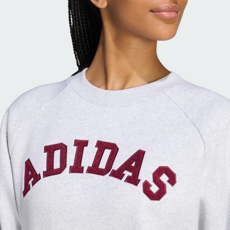 adidas adidas adidas 3-Streifen Sweatshirt, Sweatshirt Damen - Maroon / Off White - 0 | SportScheck