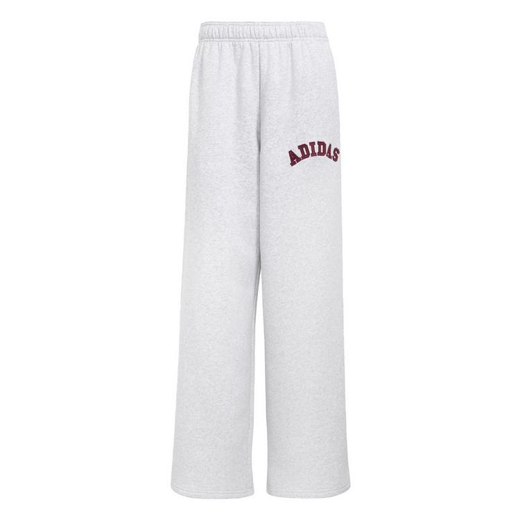 adidas adidas Adidas 3-Streifen Hose Stoffhose Damen - Light Solid Grey / Maroon - 0 | SportScheck